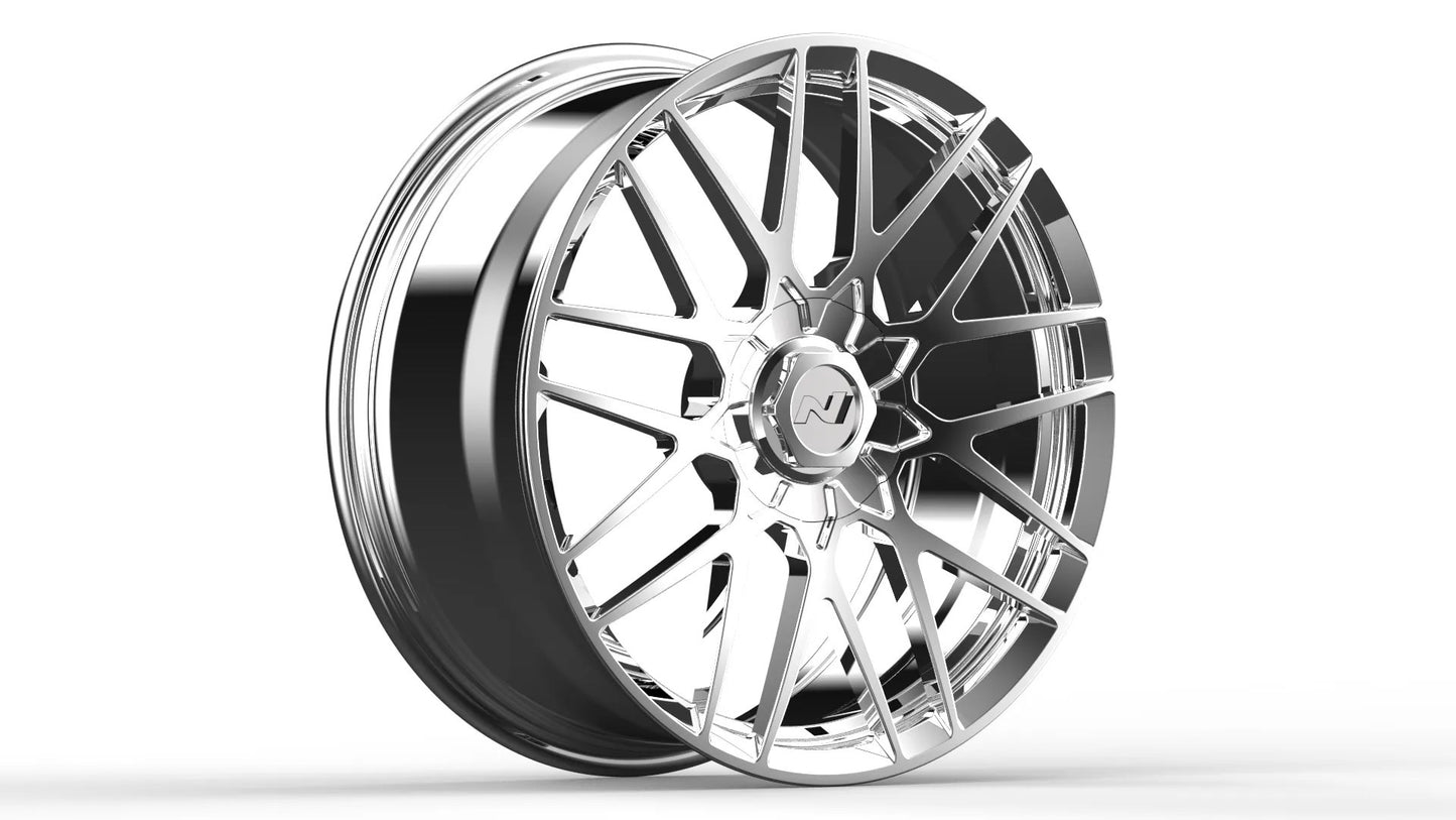 Forged N9RR Mesh Aerodisc wheel 18” X 8.5-9” width 5X114.3 ET 40-45 offset - HYUNDAI-Price per wheel